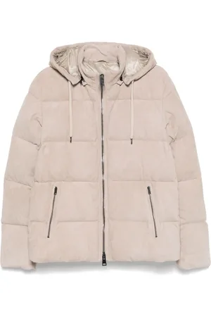 HERNO Suede puffer jacket