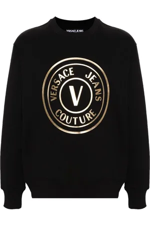 VERSACE V-Emblem cotton sweatshirt