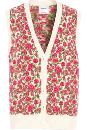 Barrie Intarsia-knit buttoned vest