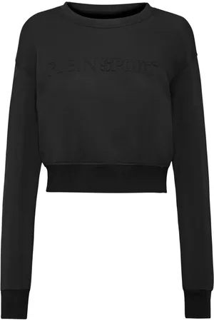 Philipp Plein Logo-embroidered cropped sweatshirt