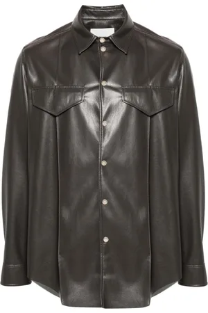Nanushka Faux-leather shirt