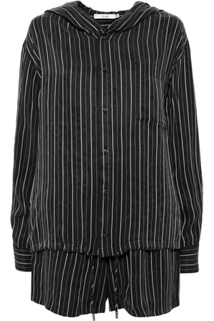 B+AB Stripe hoodie shirt shorts set