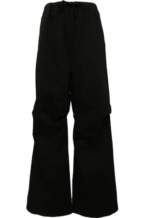 We11 Done Logo-embroidered trousers