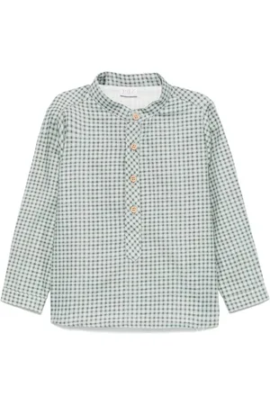 PAZ RODRIGUEZ Gingham-check shirt