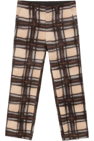 Kenzo 2000s check-pattern trousers