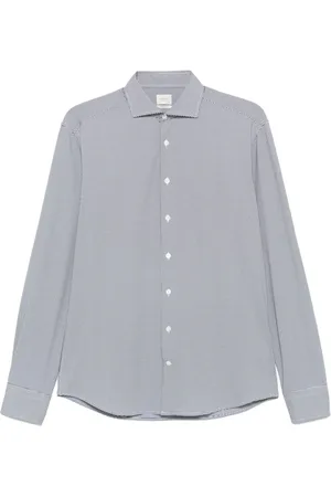 Traiano Milano Micro houndstooth-pattern shirt