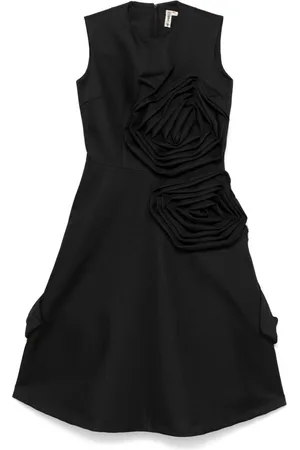 Comme des Garçons Rose-appliqué midi skirt