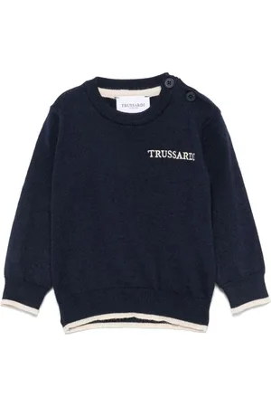 Trussardi Embroidered-logo sweater