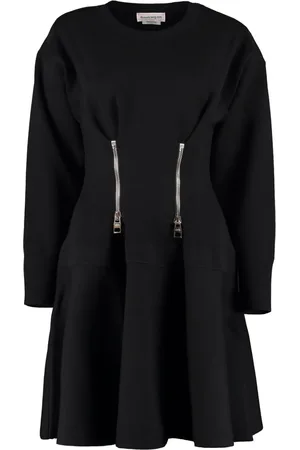 Alexander McQueen Zip-detail flared dress