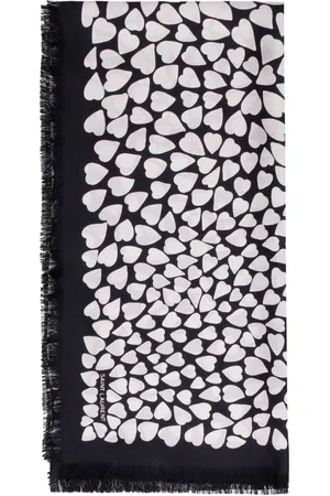 Saint Laurent Hear-print bandana scarf