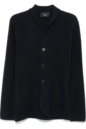 Emporio Armani Icon plain-knit jacket