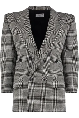 Saint Laurent Houndstooth double-breasted blazer