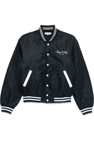 Sporty & Rich Wellness Boucle Varsity jacket