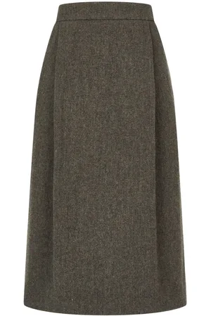 Studio Tomboy Herringbone wool pencil skirt