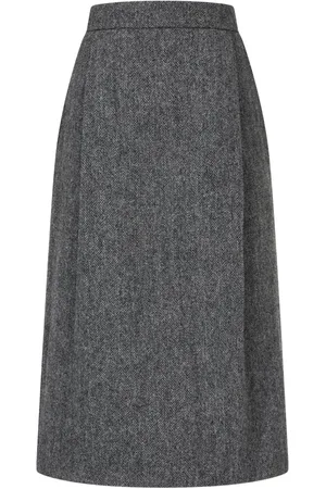 Studio Tomboy Herringbone wool skirt