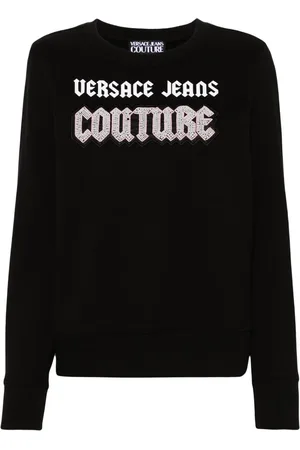 VERSACE Bead-embellished cotton sweatshirt
