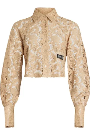 Patou Cropped lace shirt