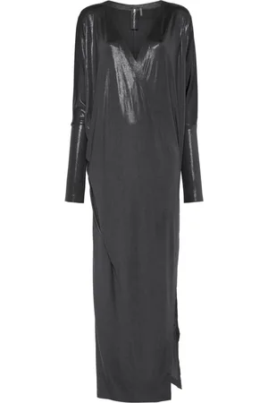 Norma Kamali Wrap dolman-sleeve gown