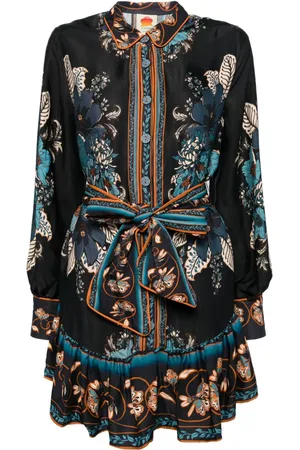 Farm Rio Blossom tapestry dress