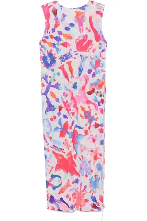PLEATS PLEASE ISSEY MIYAKE Dance With New Friends midi dress
