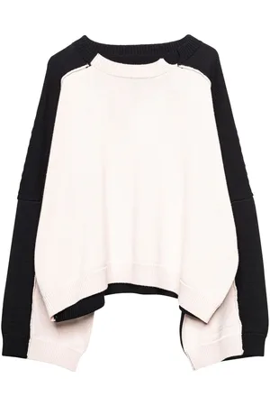 Spencer Badu Two-tone cropped sweater