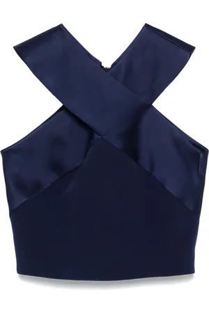 Balmain Satin-trim top