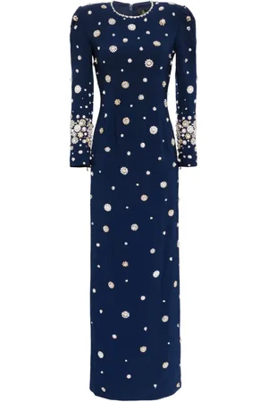 Jenny Packham Galaxy crystal-embellished maxi gown