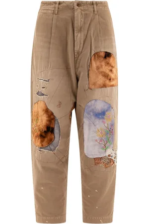 KAPITAL Katsuragi Gypsy Patch Remake trousers