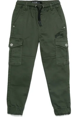 John Richmond Logo-embroidered trousers
