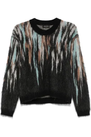 Roberto Collina Animalier-jacquard sweater