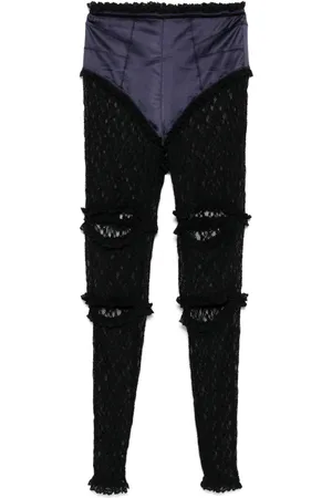 pushBUTTON Laced skinny trousers