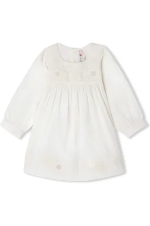 BONPOINT Floral-embroidery organic cotton dress