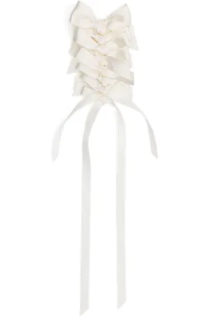 Simone Rocha Long Rosette Bow brooch
