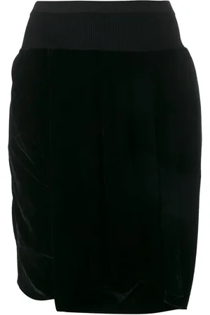 Rick Owens Velvet knee shorts