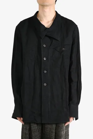 ZIGGY CHEN Asymmetric-collar shirt