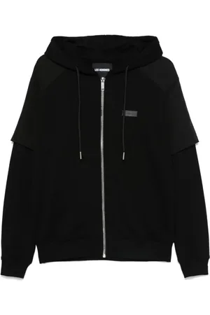 Les Hommes Zip double layer hoodie