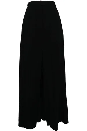 pushBUTTON Pleated A-line skirt