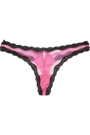 FLEUR DU MAL Sheer tulle thong
