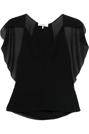 Chloé Cape-detail tank top