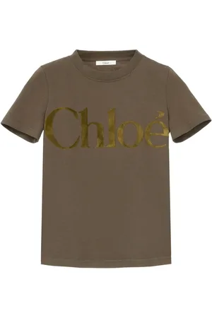Chloé Flocked-logo T-shirt