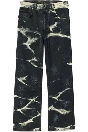 Purple Brand P018 Marble Coated wide-leg jeans