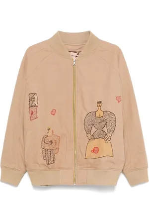 Glass Cypress Embroidered-motifs jacket