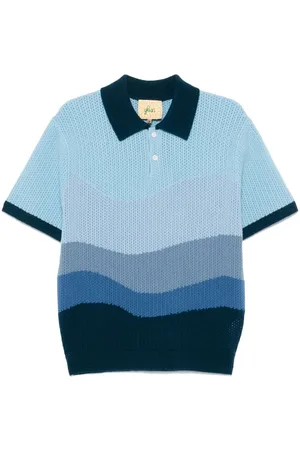 Glass Cypress Colourblock polo shirt