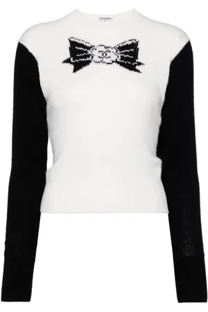 CHANEL 1995 ribbon knit top
