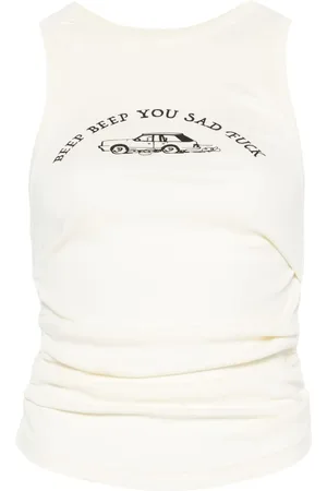 ACHILLES ION GABRIEL Ruched tank top