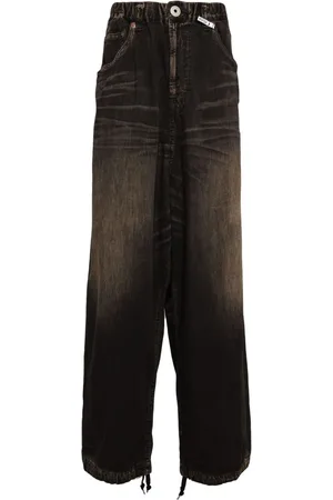 Maison Mihara Yasuhiro Logo-patch straight-leg jeans