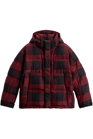 Woolrich Checked parka coat