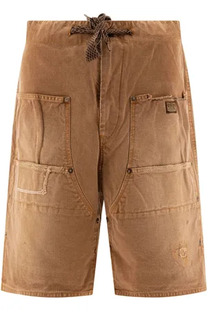 KAPITAL Ripped-detailing bermuda shorts