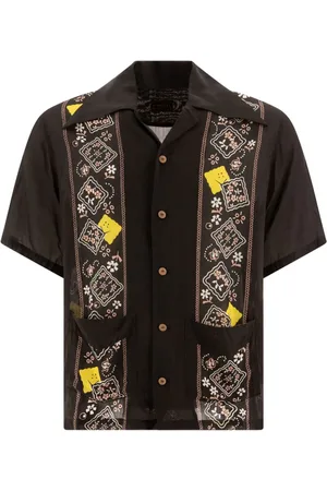 KAPITAL Floral-pattern detailing shirt