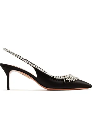 Aquazzura 65mm crystal-embellished pumps